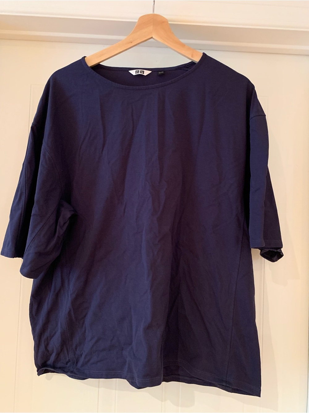 Uniqlo Navy Short-Sleeve Shirt